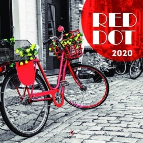 Kalendarz 2020 ścienny kwadrat Red Dot