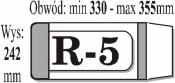 IKS, Okładka książkowa regulowana R-5, 1 szt. (mix kolorów)