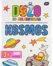 Kolorowanka z naklejkami "Dużo do kolorowania - Kosmos" A4/16k (9086)