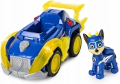 Psi Patrol Mighty Pups: Pojazd wóz policyjny delux + figurka Kosmopiesek Chase (6053026/20115475)