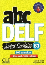 ABC DELF B1 junior scolaire książka + DVD + zawartość online - Payet Adrien, Salles Virginie