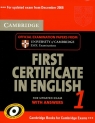 Cambridge first certificate in english 1