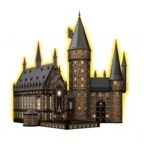 Ravensburger, Puzzle 3D 643: Budynki nocą - Zamek Hogwarts (11550)