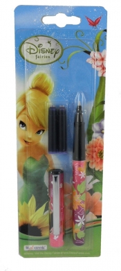 Pióro kulkowe + 2 naboje Wróżki Disney Różowy
