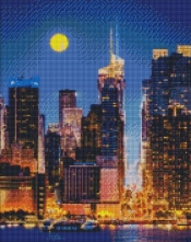 Diamentowa Mozaika - Ulice Manhattanu 40x50cm