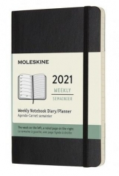 Kalendarz 2021 tygodniowy 12MP mo. czarny