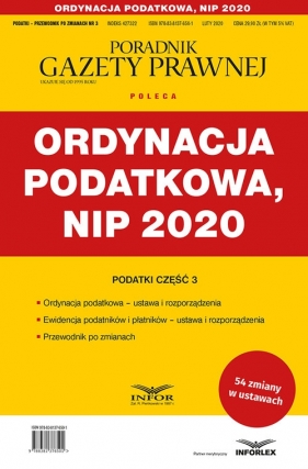 Ordynacja podatkowa NIP 2020 - Opracowanie zbiorowe