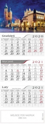 Kalendarz 2021 Trójdzielny Kraków CRUX