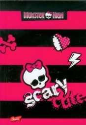 Brulion A6 Monster High w kratkę 96 kartek różowe pasy