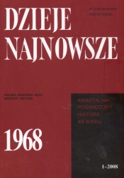 Dzieje najnowsze rocznik XL 1/2008 - <br />