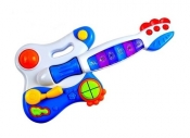 Interaktywna gitara muzyczna malucha biała - <br />