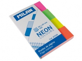 Indeksy Milan kolorowe 50x20mm 160 10 sztuk