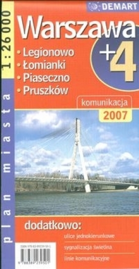 Warszawa plus 4 1:26 000 plan miasta