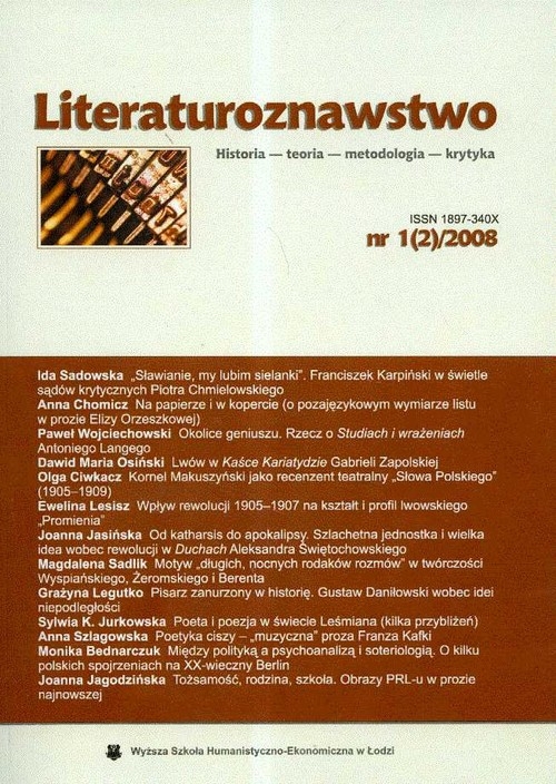 Literaturoznawstwo nr 1(2)2008