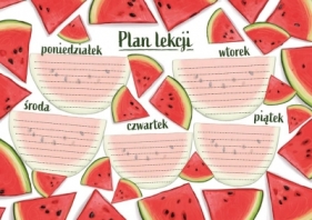 Plan lekcji - Arbuzy (5szt)