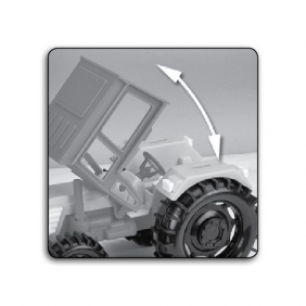 Traktor z przyczepą na konia (35020)