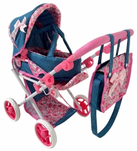 Wózek dla lalek głęboki z torbą