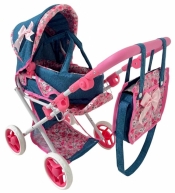 Wózek dla lalek głęboki z torbą