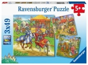 Ravensburger, Puzzle 3w1: Rycerze (5150)