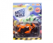 Moto Race - Kraksa na maxa - Motorek pomarańczowy 8,5 cm (EP04112 - ORANGE)