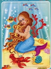 Puzzle maxi 15 elementów Mała Syrenka - <br />