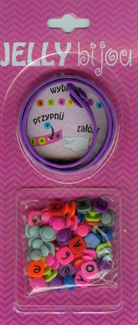 Bransoletka z literkami fioletowa - <br />