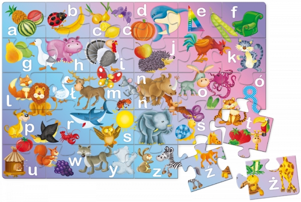 <img src='https://webimage.pl/pics/502/6/db_puzzle_od_A_do_Z2.png'> Od A do Z - układanka edukacyjna (6502)
