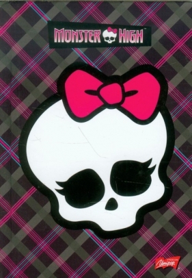Brulion A6 Monster High w kratkę 96 kartek czacha