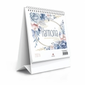 Kalendarz 2026 biurkowy stojący 15x17cm Harmonia