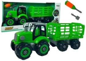 Traktor do rozkręcania zielony