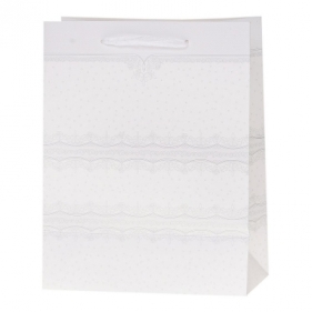 Torba prezentowa Rozette torebka lux brok Biała A3 310 mm x 480 mm x 120 mm (5907354048502)