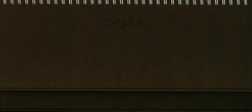 Kalendarz 2014 61T Ciemnobrązowy biurkowy leżący - <br />