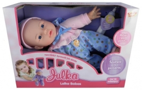 Lalka Julka mówi po polsku niebiesko-różowa