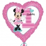 Balon foliowy standard - Minnie 1 urodziny (3435001)