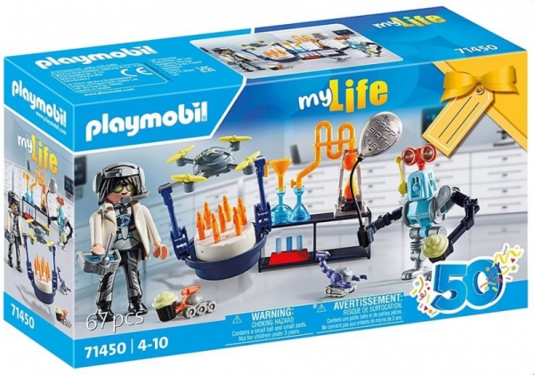 Zestaw z figurkami My Life 71450 Naukowiec z robotami (71450)