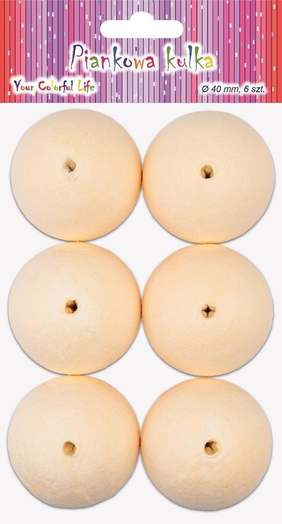 Piankowe kulki 4cm 6szt