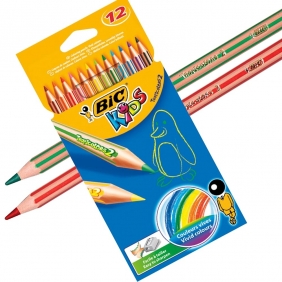 Kredki ołówkowe Bic Kids Tropicolors, 12 kolorów (15893)