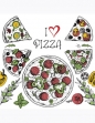 Serwetki DAISY Lunch SD 330x330 Pizza 043701