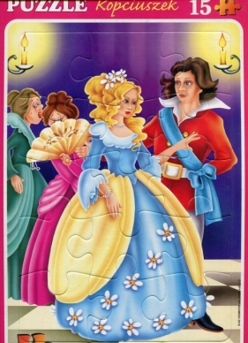 Puzzle maxi 15 elementów Kopciuszek - <br />