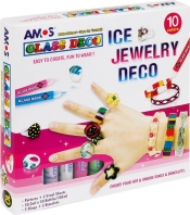 Farby witrażowe Amos, 10 kolorów x 10,5ml - Ice Jewelry (202131)