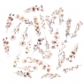  Naklejki PET kwiaty beige mist 30szt