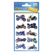 Naklejki dla dzieci - motory 3D (53750)
