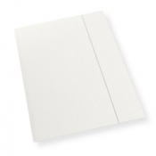 Teczka A4 z gumką biała 350gsm (10szt)