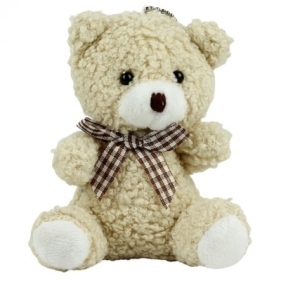 Brelok Miś pluszowy beżowy 8cm
