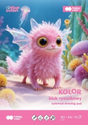 Blok rysunkowy kolor 80 g/m2, A3/15 ark. - Aqua Cuties