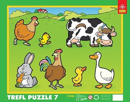 Puzzle ramkowe 7 Wiejskie zwierzęta
	 (31050)