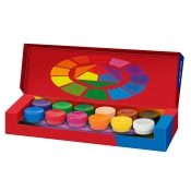 Farby plakatowe Faber-Castell, 12 kolorów x 20ml (121050 FC)
