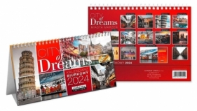 Kalendarz 2024 biurkowy City of Dreams
