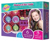Kreda do włosów 6 kolorów + akcesoria manicure (STN 1425)