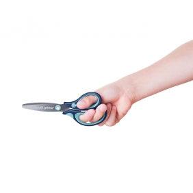 Nożyczki Griffix zaokrąglone praworęczne - niebieskie